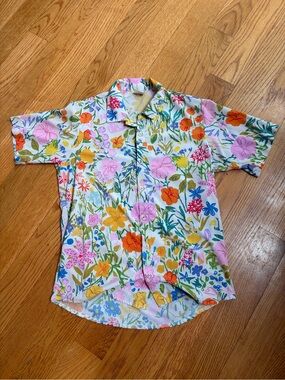 Ostroy floral button up shirt
